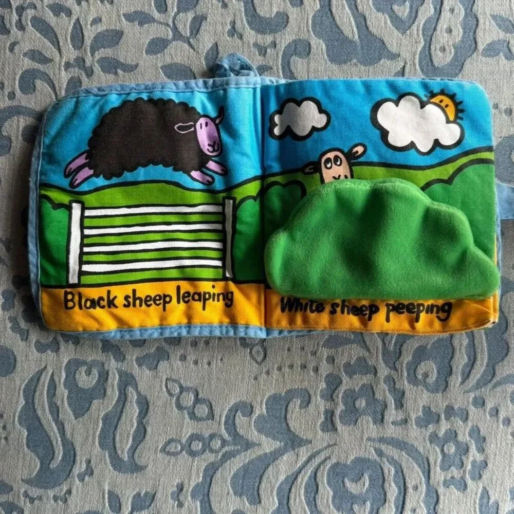 Retired Jellykitten My Sheep Book Soft Cloth Activity Book Jellycat Sensory